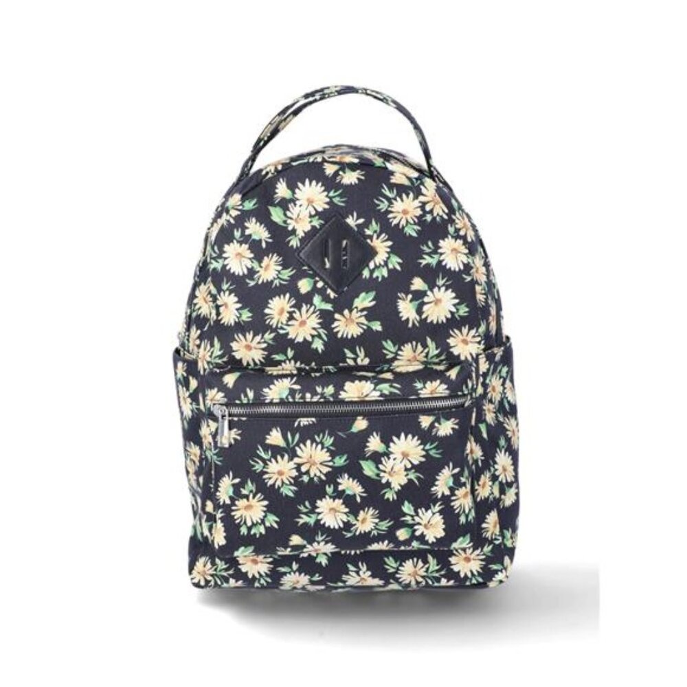 Dome Backpack, Black Daisy, Women's Vaction Work Travel Bag - Picture 5 of 5